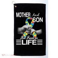 Autism Mother And Son Best Friends For Life Golf Towel thumb 0