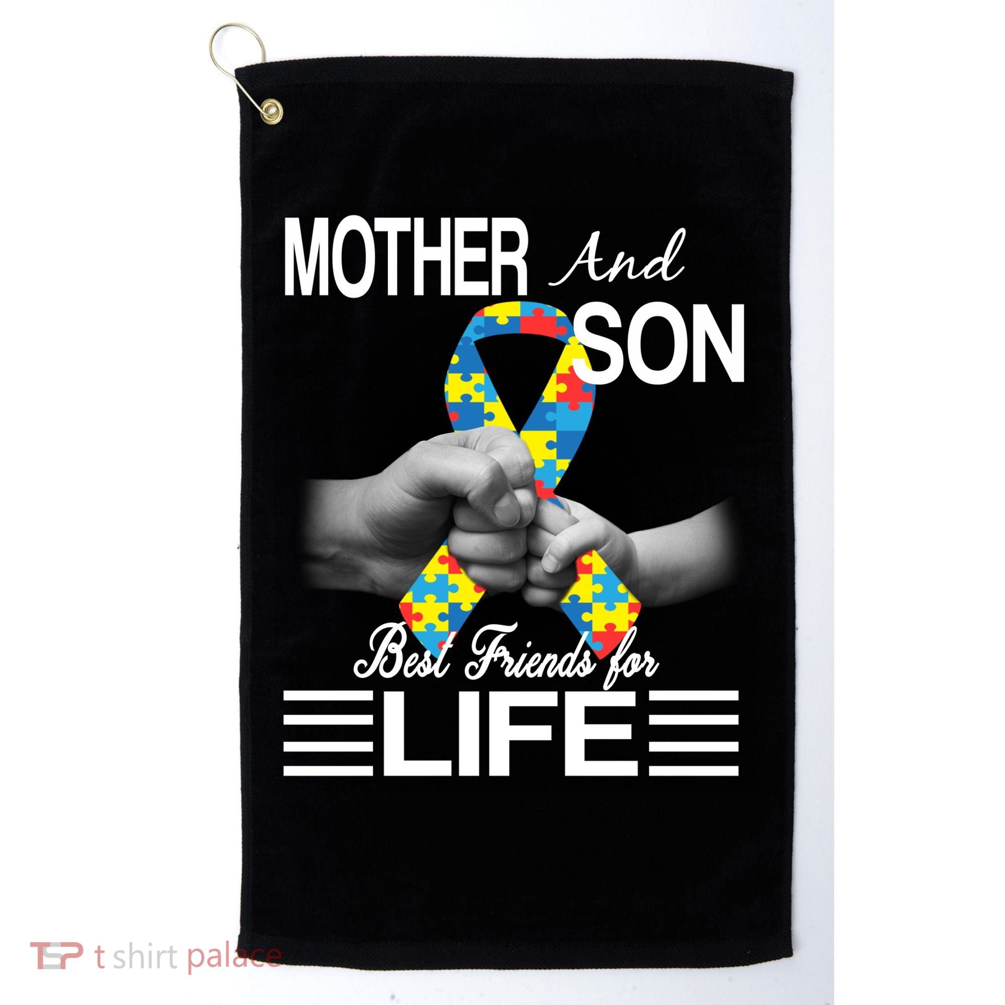 Autism Mother And Son Best Friends For Life Golf Towel