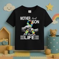 Autism Mother And Son Best Friends For Life Toddler T-Shirt thumb 3