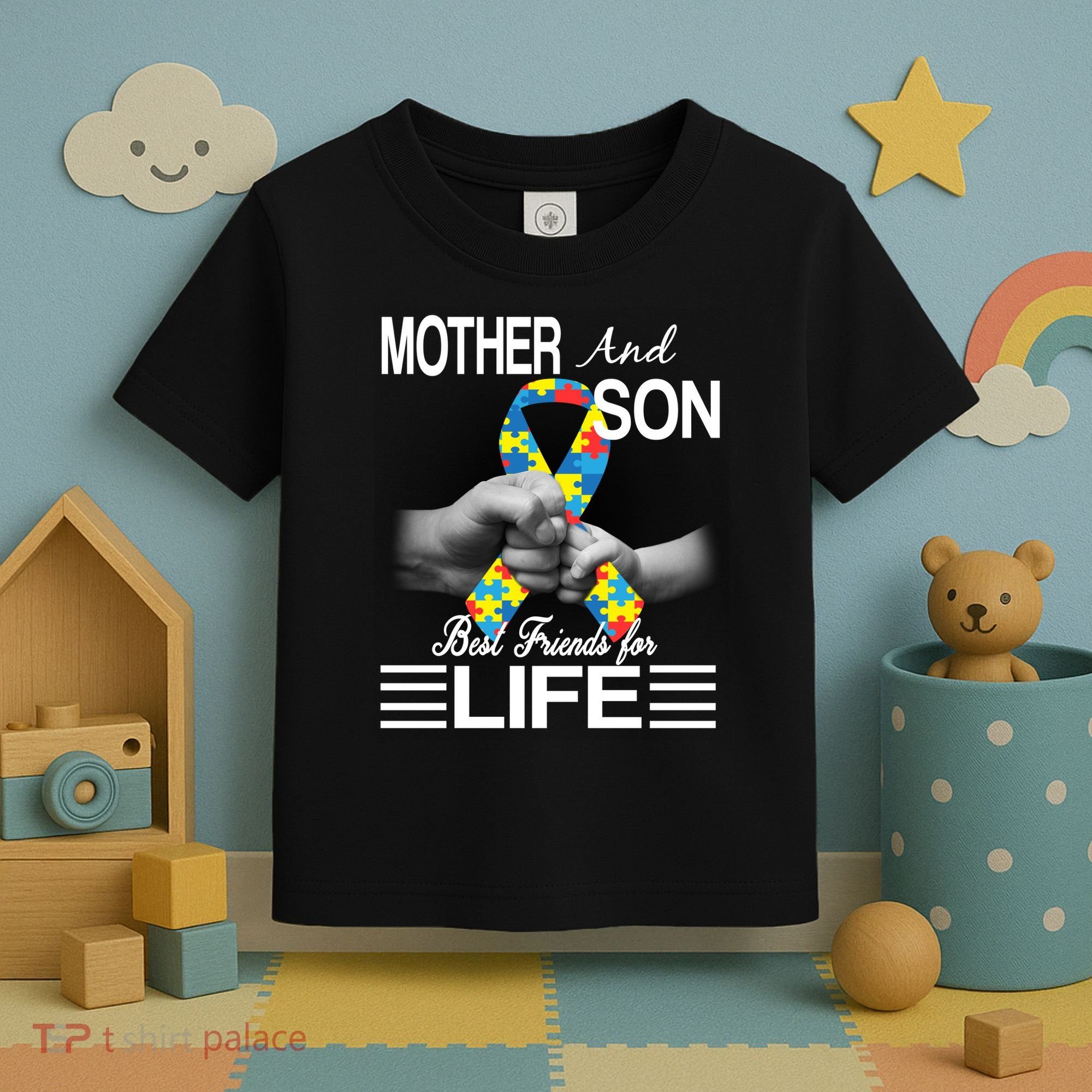 Autism Mother And Son Best Friends For Life Toddler T-Shirt