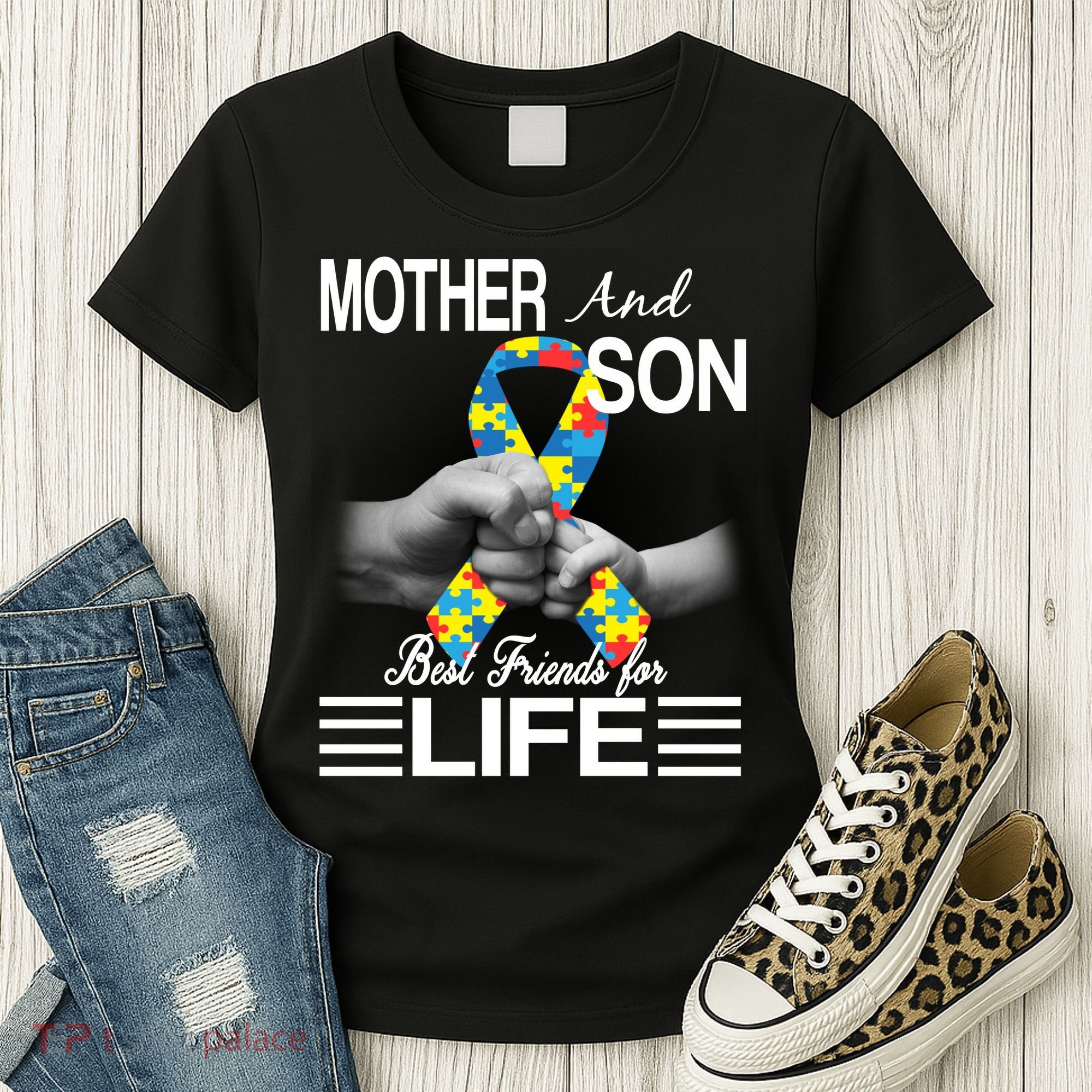 Autism Mother And Son Best Friends For Life Women's T-Shirt