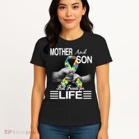 Autism Mother And Son Best Friends For Life Women's T-Shirt thumb 4