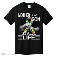 Autism Mother And Son Best Friends For Life Kids T-Shirt thumb 0