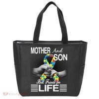 Autism Mother And Son Best Friends For Life Tote Bag thumb 0