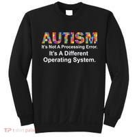 Autism Not A Processing Error It's Different Operating System Sweatshirt thumb 0