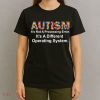 Autism Not A Processing Error It's Different Operating System T-Shirt thumb 4