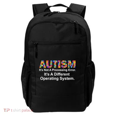 Autism Not A Processing Error It's Different Operating System Backpack