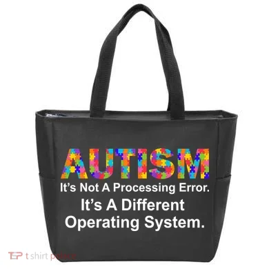 Autism Not A Processing Error It's Different Operating System Tote Bag