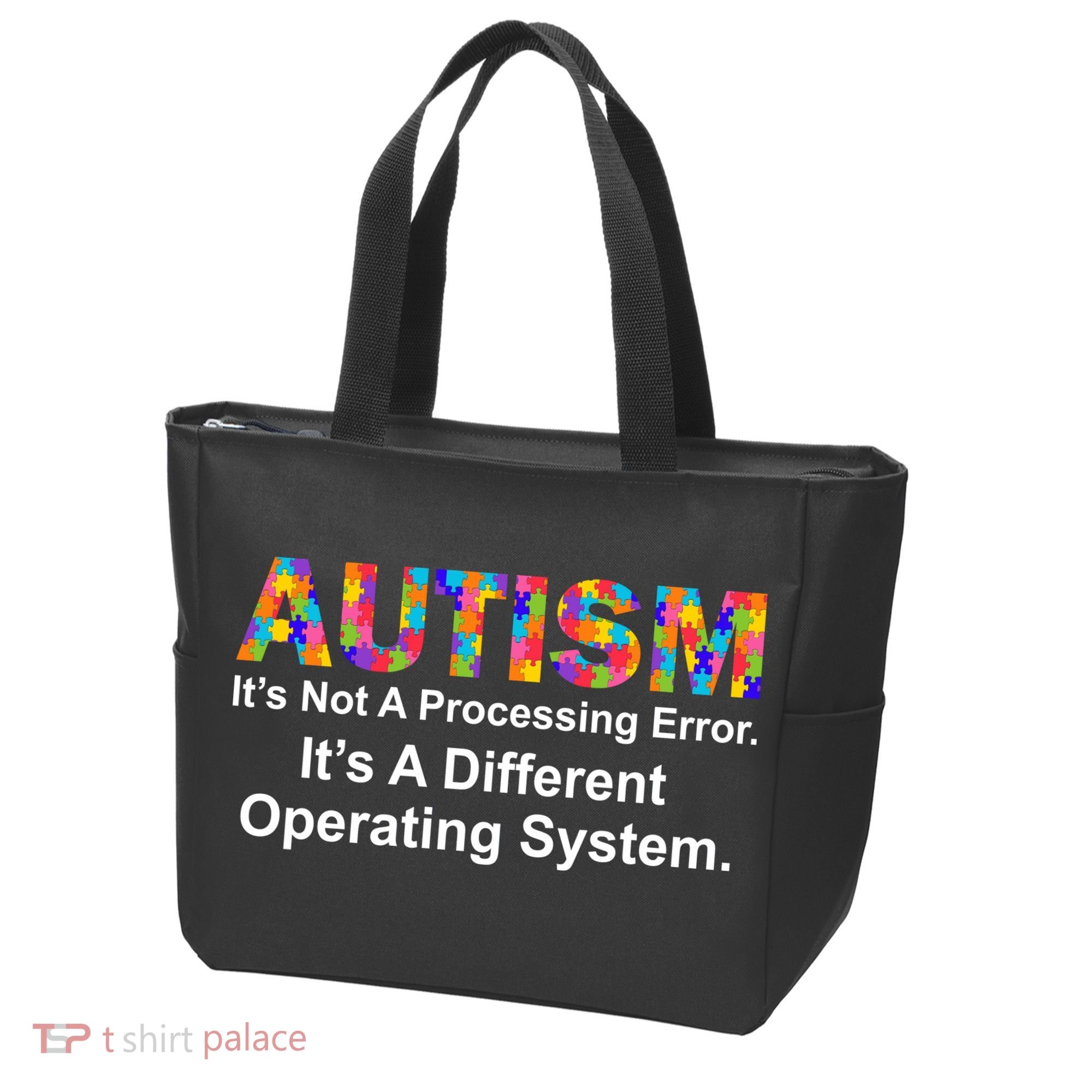 Autism Not A Processing Error It's Different Operating System Tote Bag