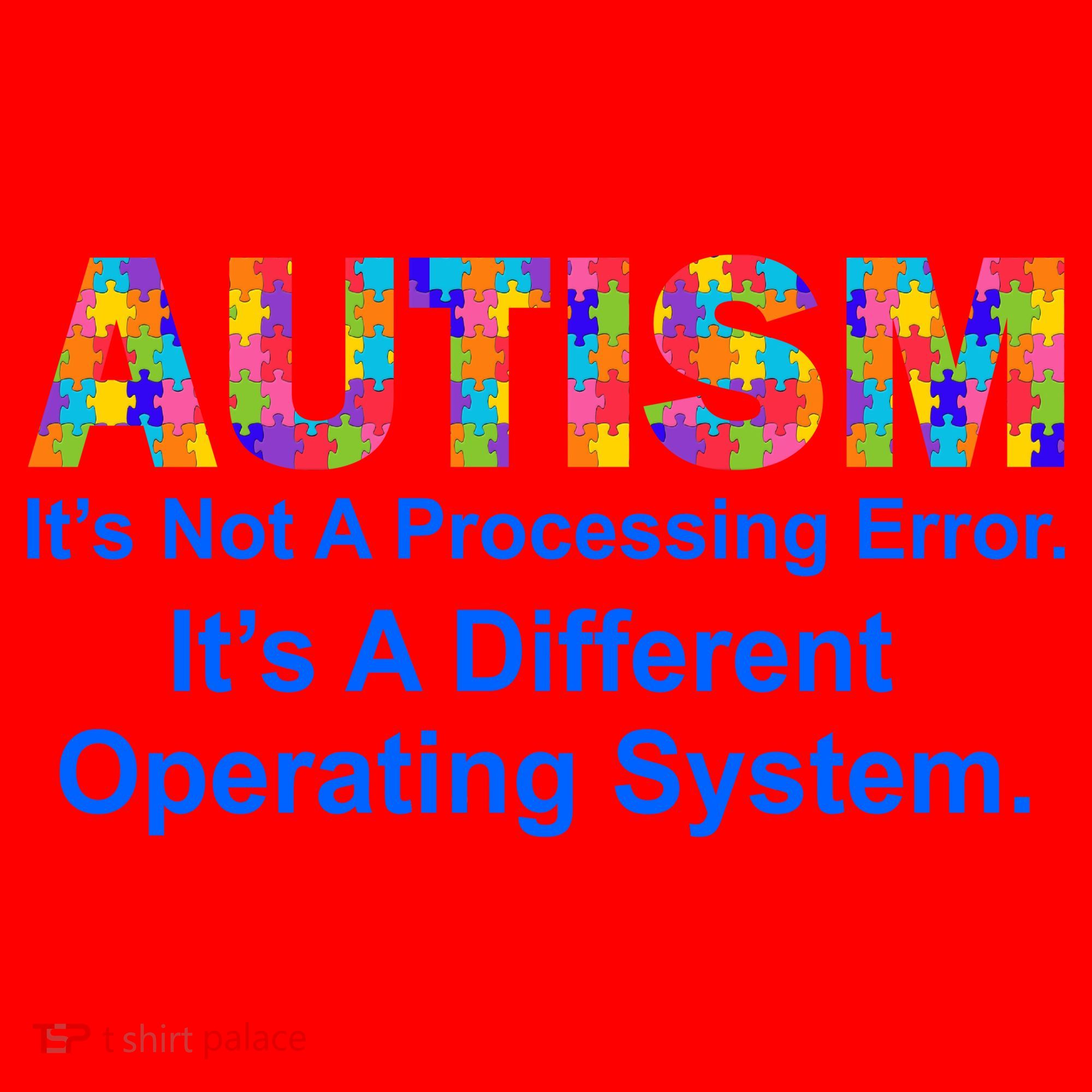 Autism Not A Processing Error It's Different Operating System Santa Hat