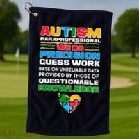 Autism Paraprofessional Golf Towel thumb 1