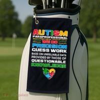 Autism Paraprofessional Golf Towel thumb 2