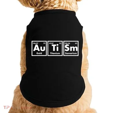 Autism Periodic Table Elements Doggie Tank