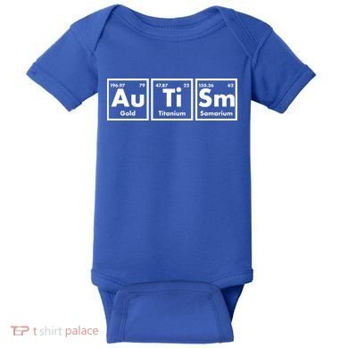 Autism Periodic Table Elements Baby Bodysuit
