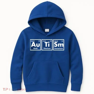 Autism Periodic Table Elements Kids Hoodie