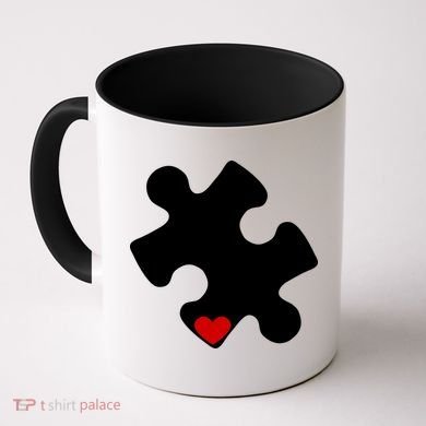 Autism Puzzle Heart Piece Coffee Mug