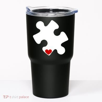 Autism Puzzle Heart Piece Tumbler