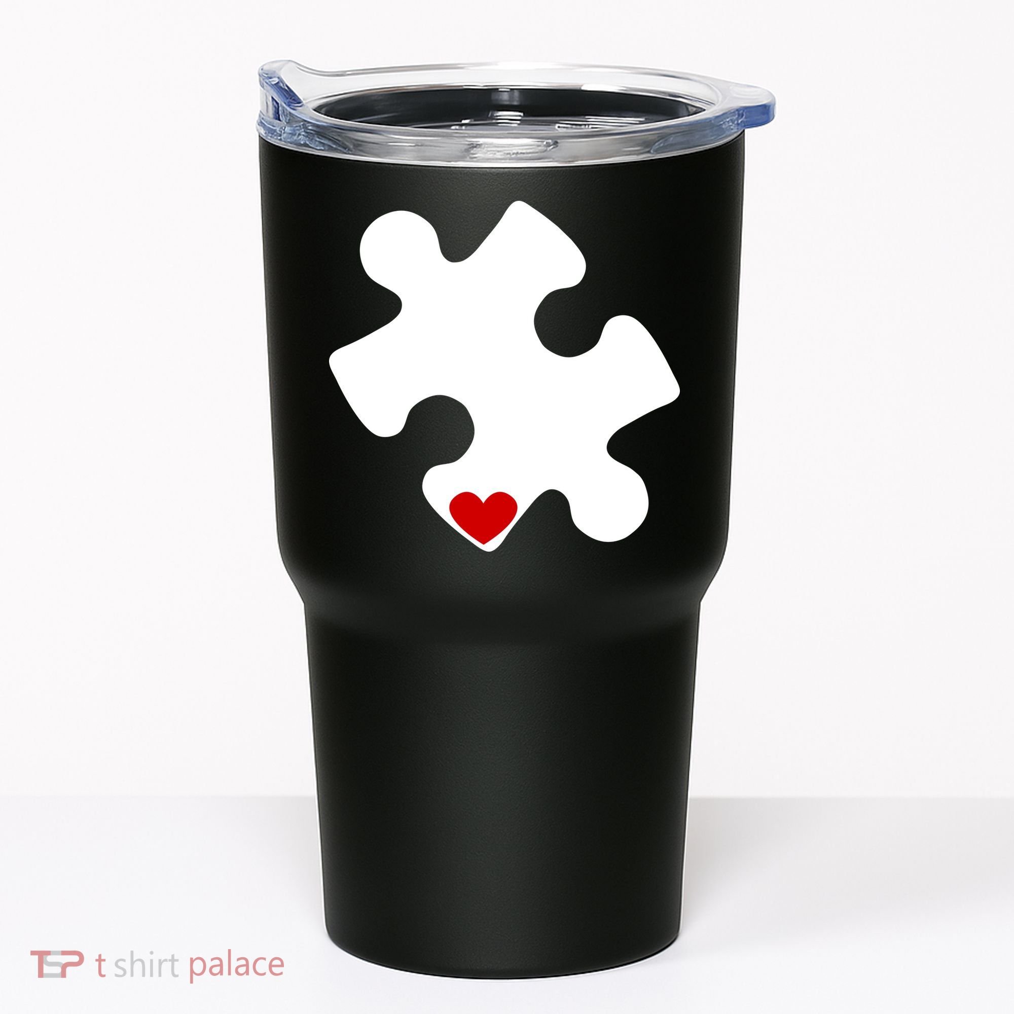 Autism Puzzle Heart Piece Tumbler