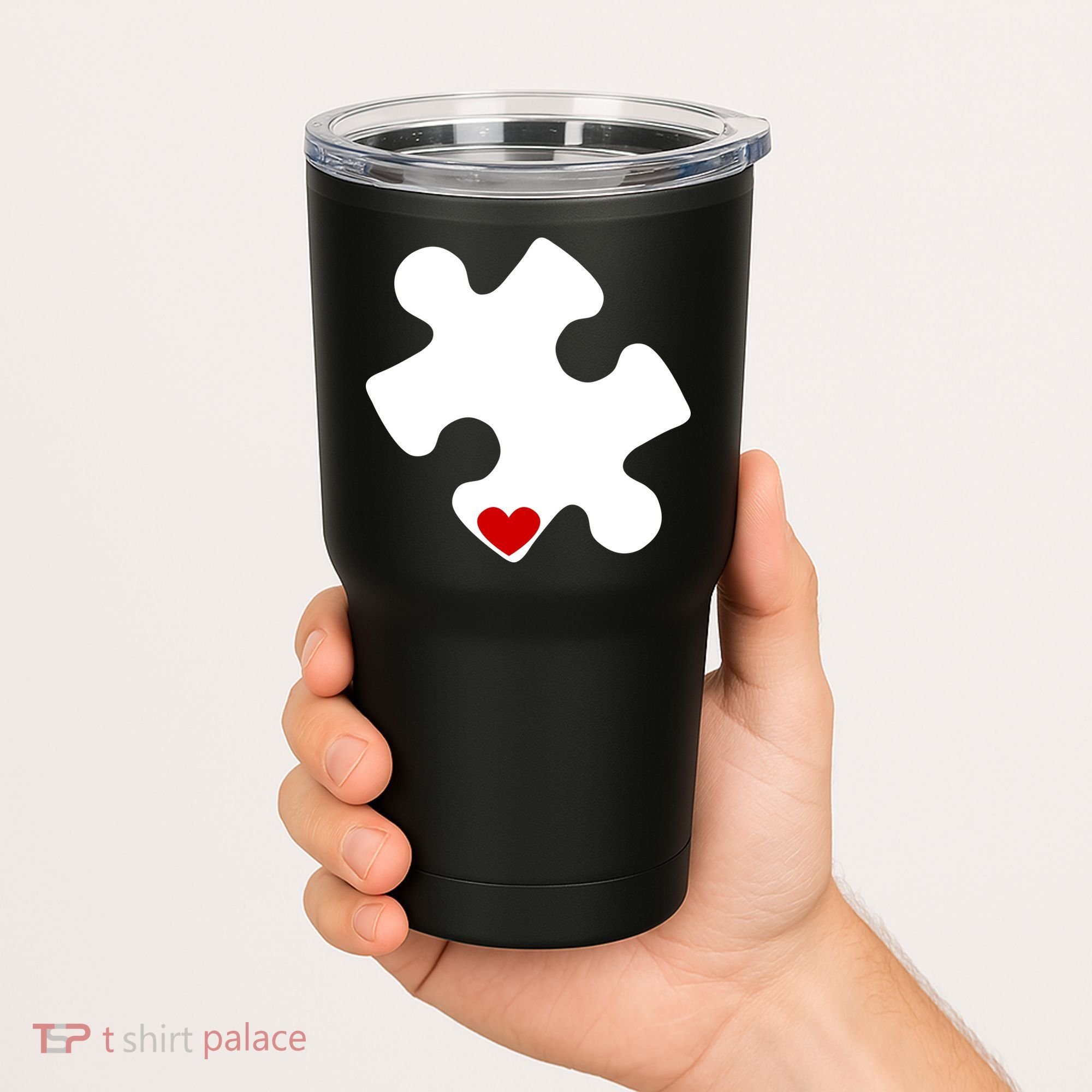 Autism Puzzle Heart Piece Tumbler