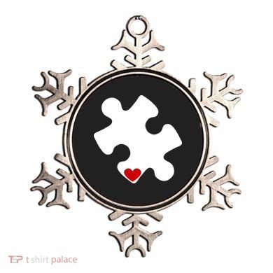 Autism Puzzle Heart Piece Ornament