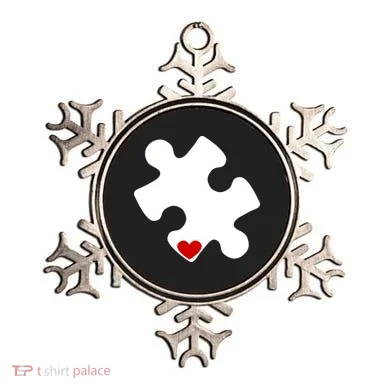 Autism Puzzle Heart Piece Ornament