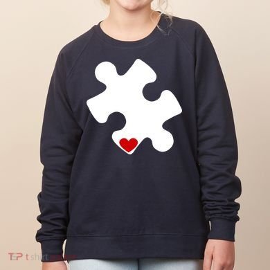 Autism Puzzle Heart Piece Women's Sweatshirt