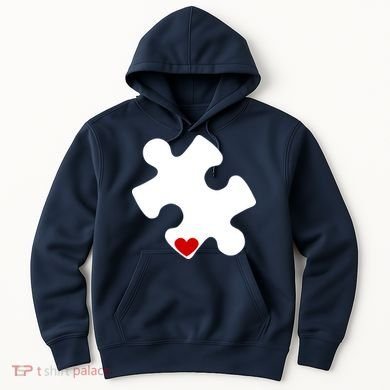 Autism Puzzle Heart Piece Hoodie