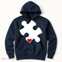Autism Puzzle Heart Piece Hoodie thumb 0