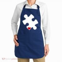 Autism Puzzle Heart Piece Apron thumb 2