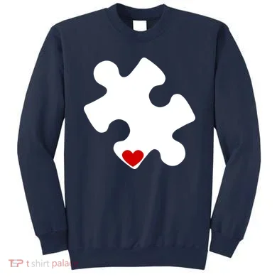 Autism Puzzle Heart Piece Sweatshirt
