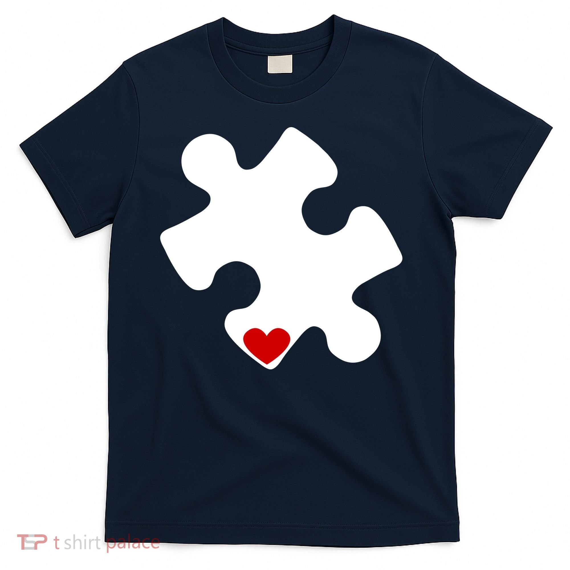 Autism Puzzle Heart Piece T-Shirt