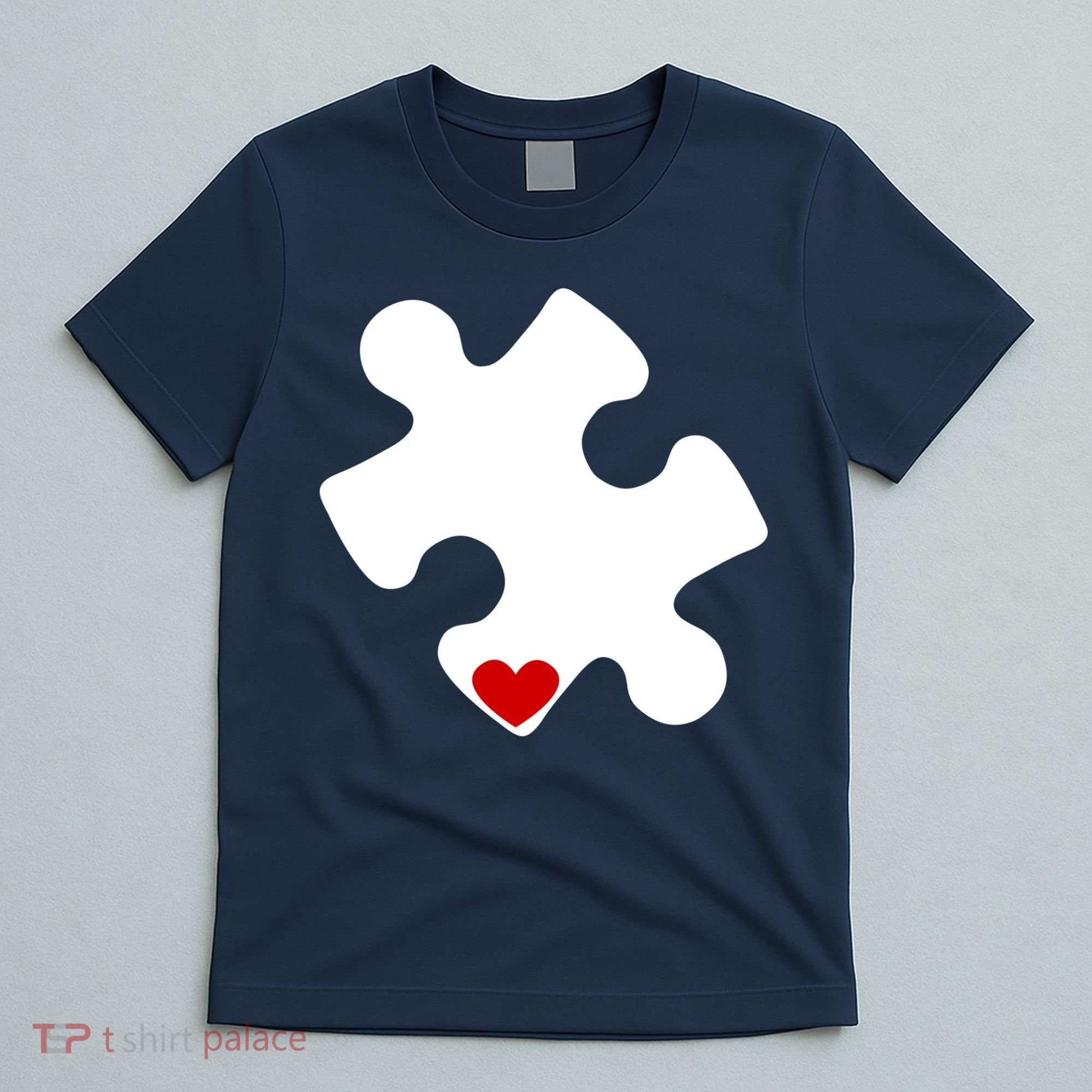 Autism Puzzle Heart Piece T-Shirt