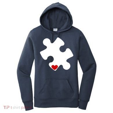 Autism Puzzle Heart Piece Women's Hoodie