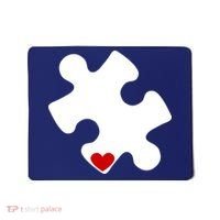 Autism Puzzle Heart Piece Mousepad thumb 0