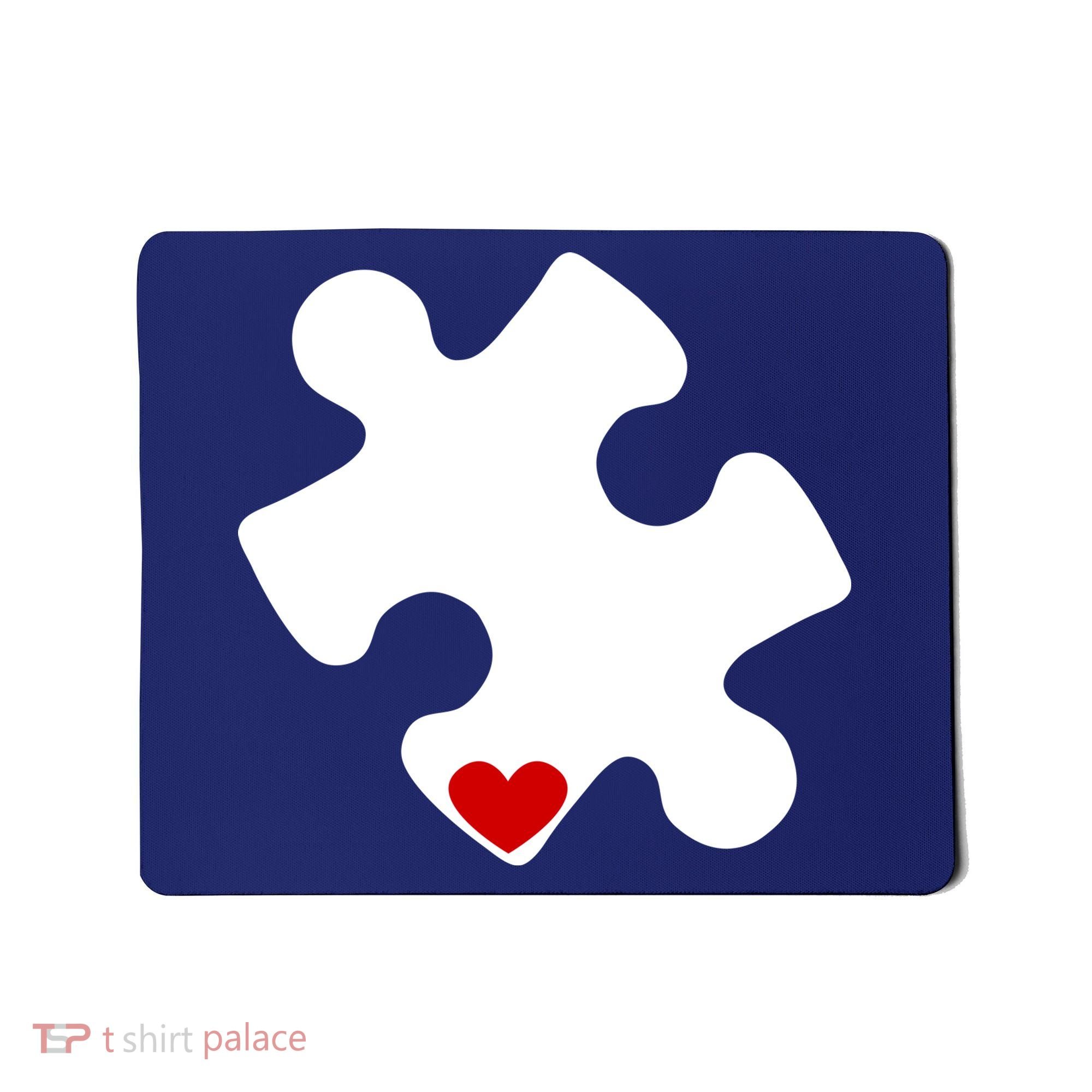 Autism Puzzle Heart Piece Mousepad