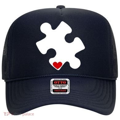 Autism Puzzle Heart Piece Hat