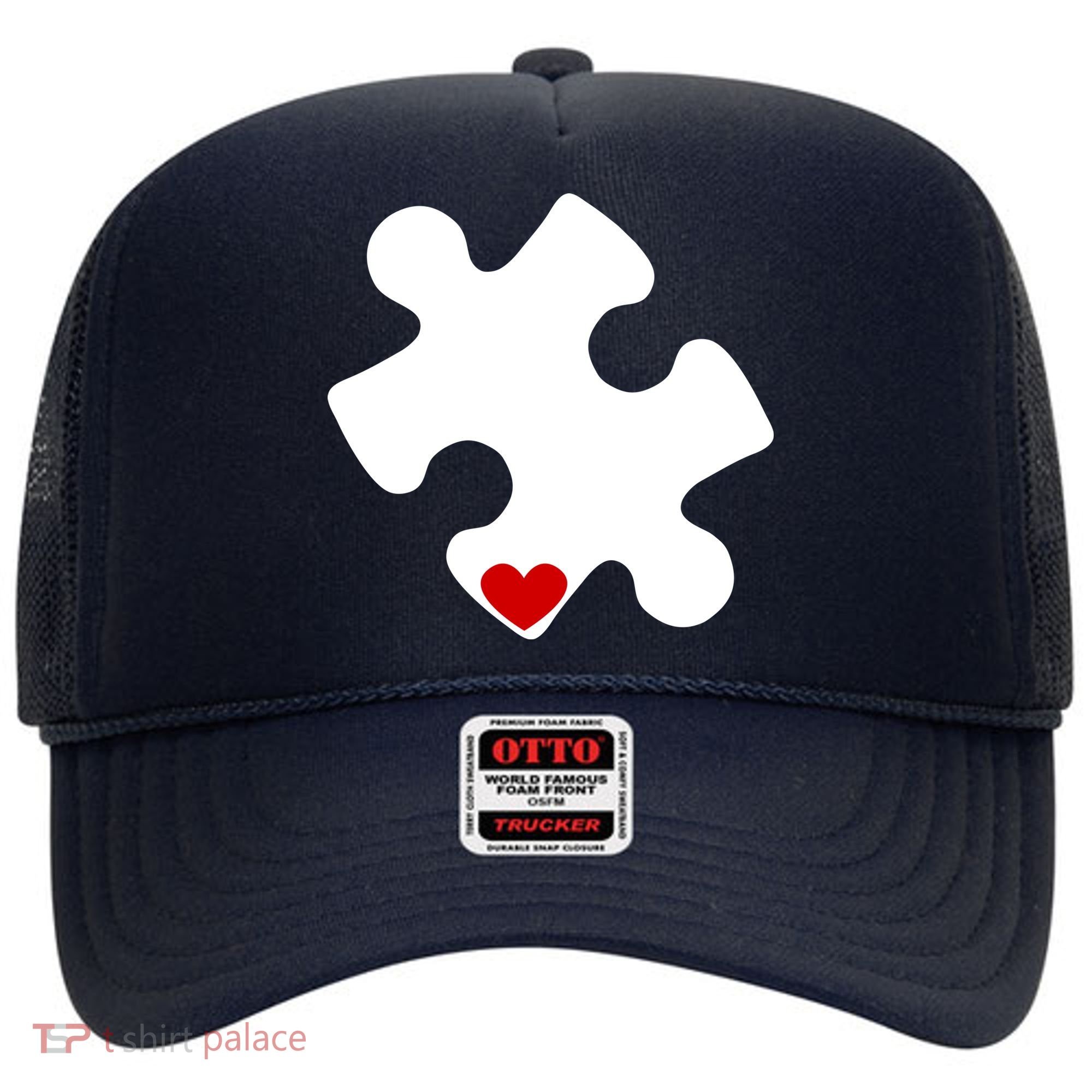 Autism Puzzle Heart Piece Hat
