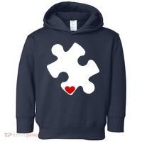 Autism Puzzle Heart Piece Toddler Hoodie thumb 0