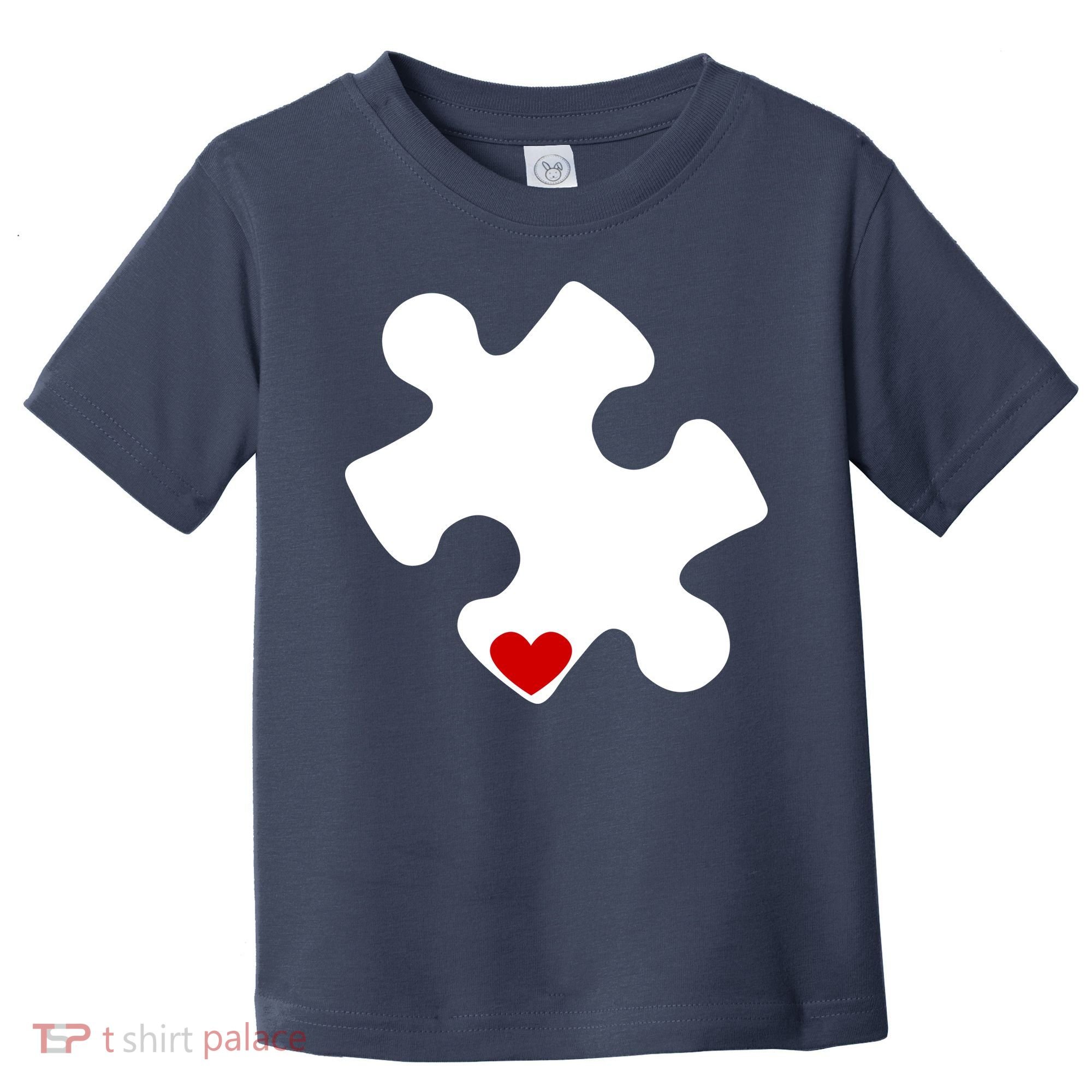 Autism Puzzle Heart Piece Toddler T-Shirt