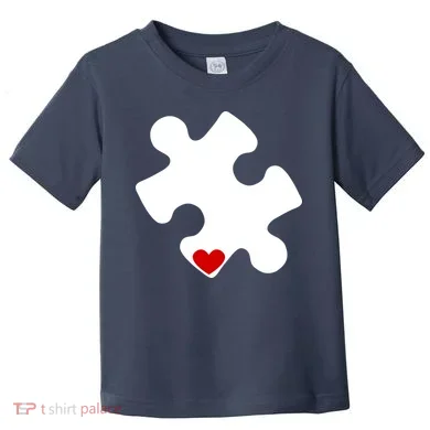 Autism Puzzle Heart Piece Toddler T-Shirt