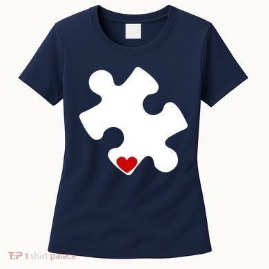 Autism Puzzle Heart Piece Women's T-Shirt