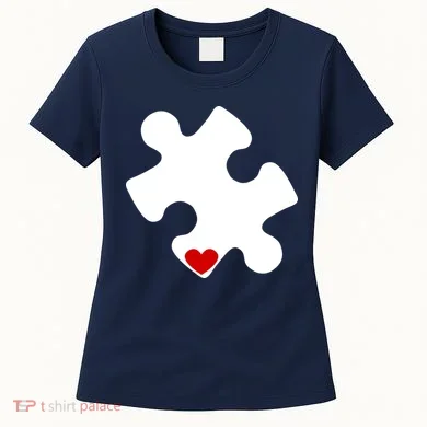 Autism Puzzle Heart Piece Women's T-Shirt