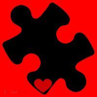 Autism Puzzle Heart Piece Santa Hat thumb 1