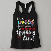 Autism Quote World Where You Can Be Anything Women's Tank Top thumb 3