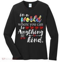 Autism Quote World Where You Can Be Anything Women's Long Sleeve Shirt thumb 0