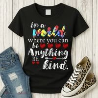 Autism Quote World Where You Can Be Anything Women's T-Shirt thumb 3
