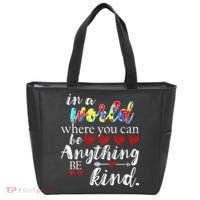Autism Quote World Where You Can Be Anything Tote Bag thumb 0