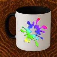 Autism Rainbow Puzzle Splatter  Coffee Mug thumb 2