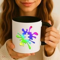 Autism Rainbow Puzzle Splatter  Coffee Mug thumb 3
