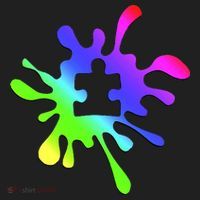 Autism Rainbow Puzzle Splatter  Beanie thumb 2